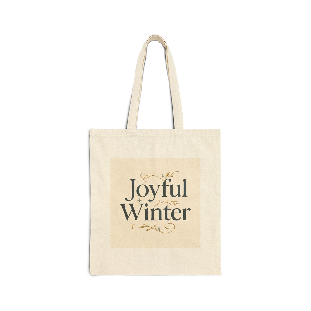 Joyful Winter Canvas Tote