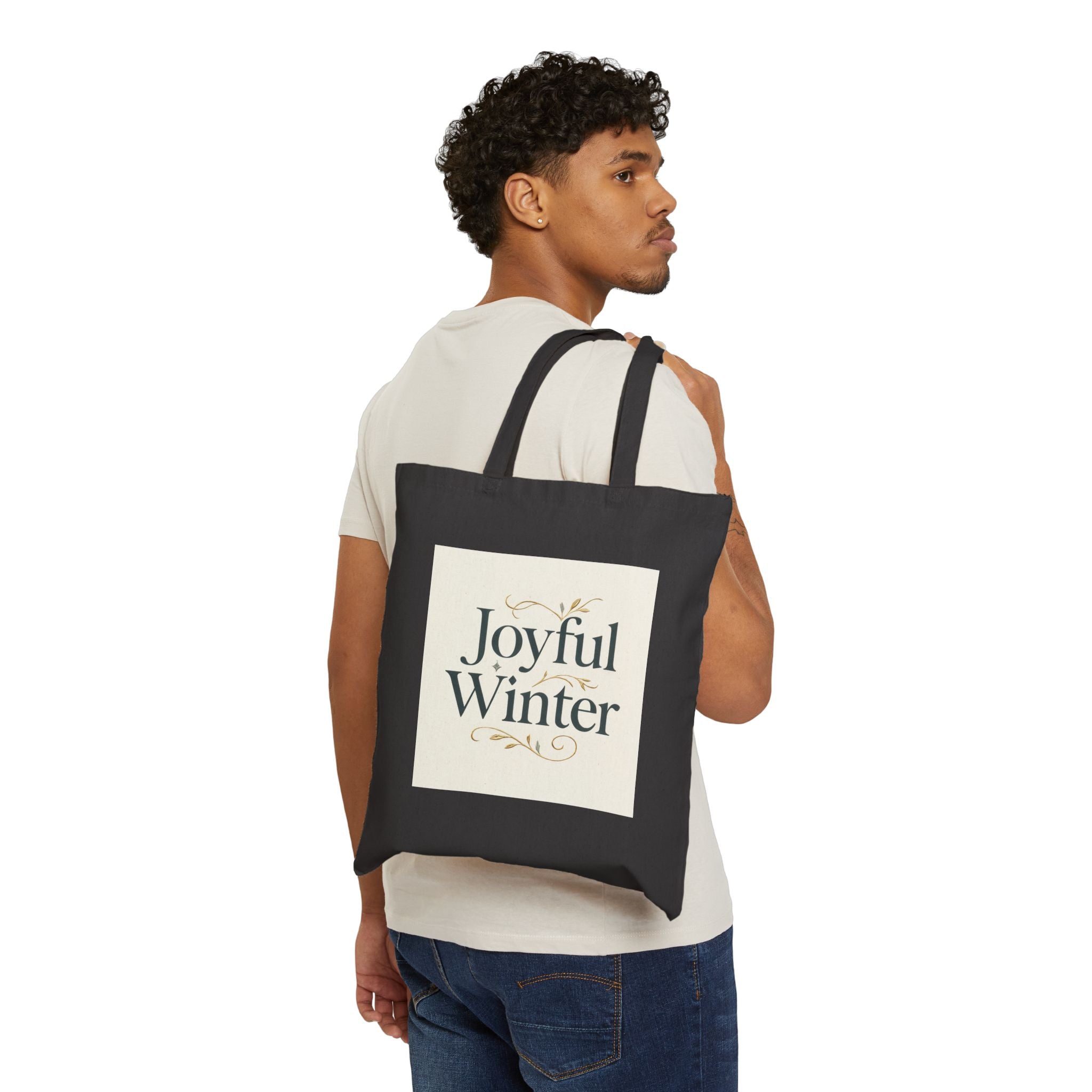Joyful Winter Canvas Tote