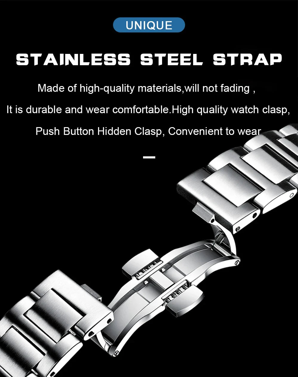 POEDAGAR Luxury Men's Watch - Sports Waterproof Square Dial Quartz