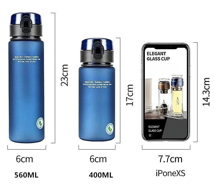 Mandotos BPA Free Leak Proof Sports Water Bottle For Hiking Outdoor Travel 400ml 560ml