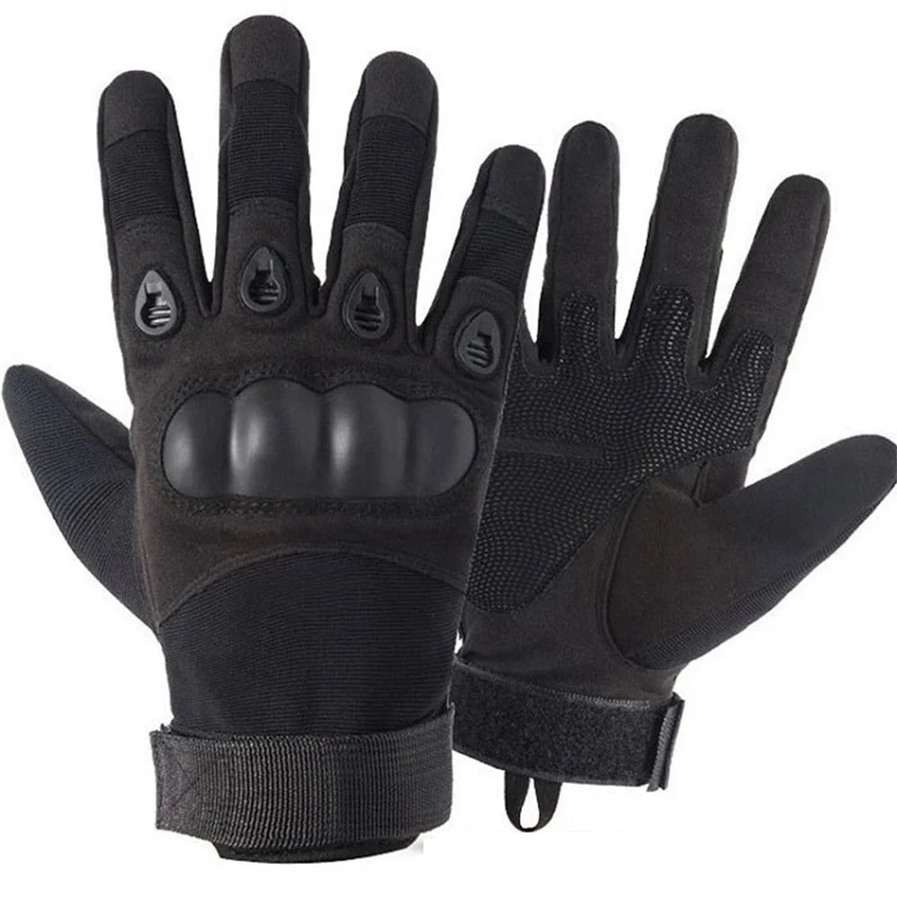 Tactical gloves, full-finger, all-season, outdoor, mountaineering, sports, fitness, touchscreen, anti-slip, wear-resistant, comb