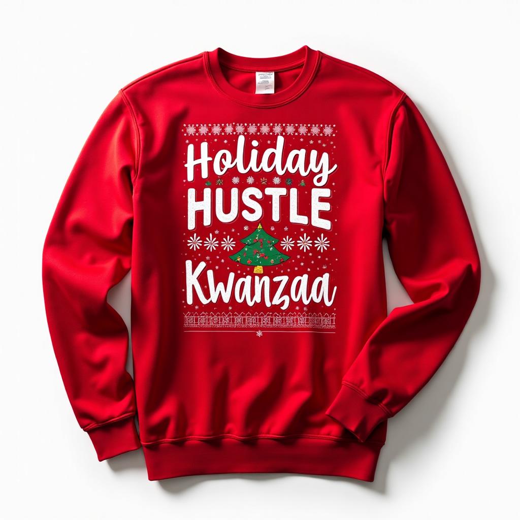 Holiday Hustle Crewneck - Festive holiday sweatshirt